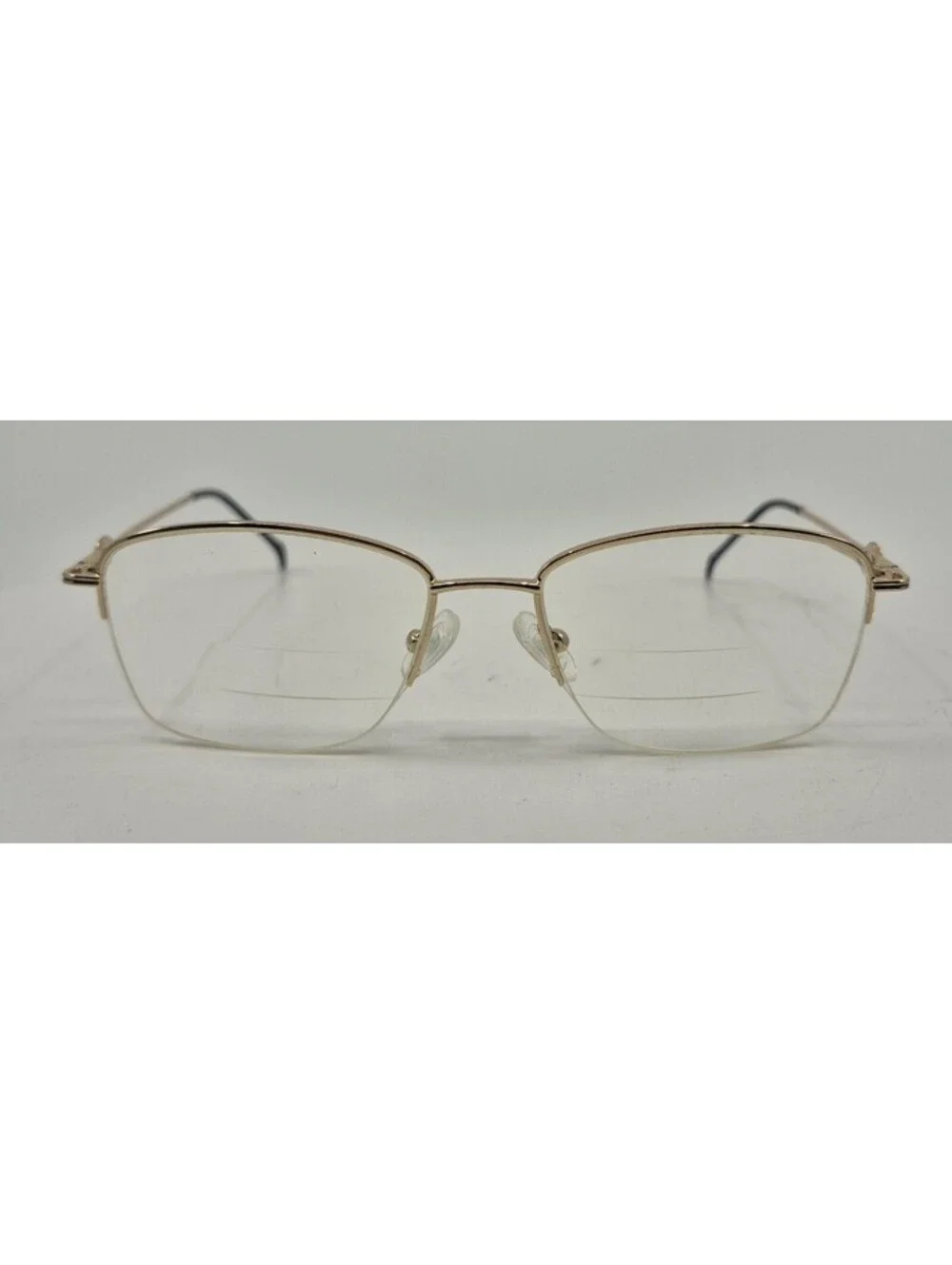 Link Occhiali 9146 C20 Eyeglasses Frames Women's Gold Half Rim Metal 54-17-135